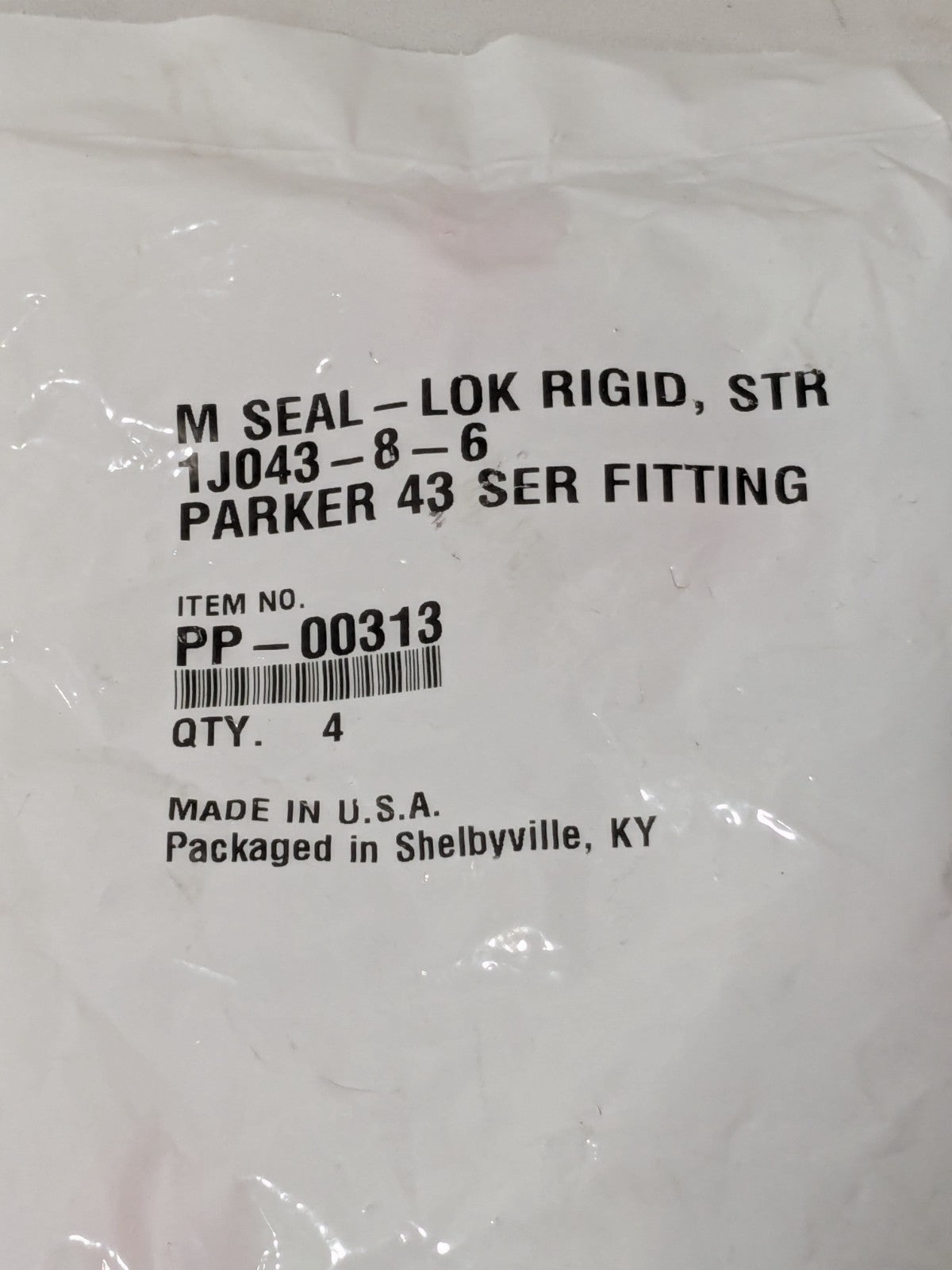 Parker Hydraulic Hose Male ORFS Swivel Fitting: 3/8" Hose ID Qty 4 PP-00313