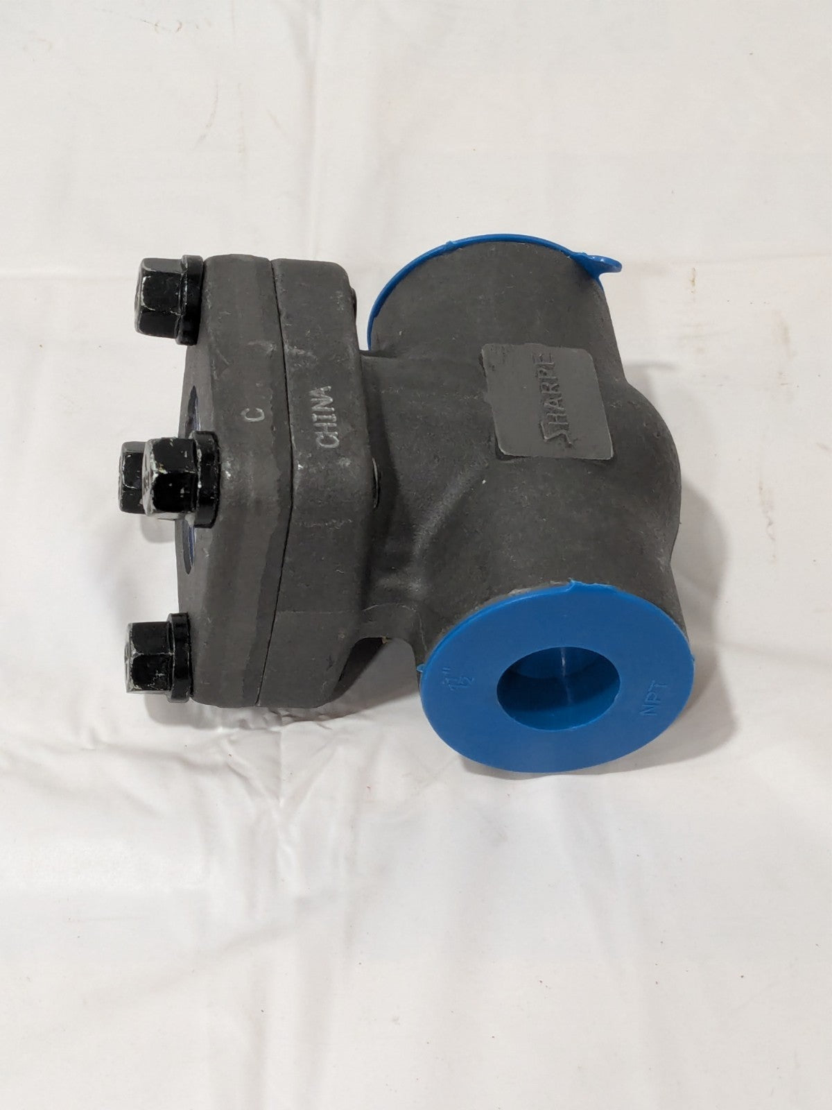 Sharpe Check Valve: Single Flow, Inline Swing, Steel 1.5", 1975 psi 4371001