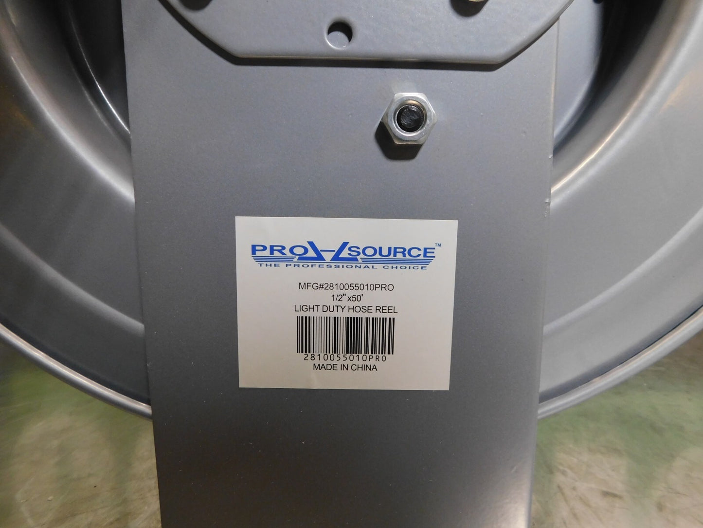 PRO-SOURCE Spring Retractable Hose Reel 1/2" ID Hose 50' 2810055010 PARTS/REPAIR