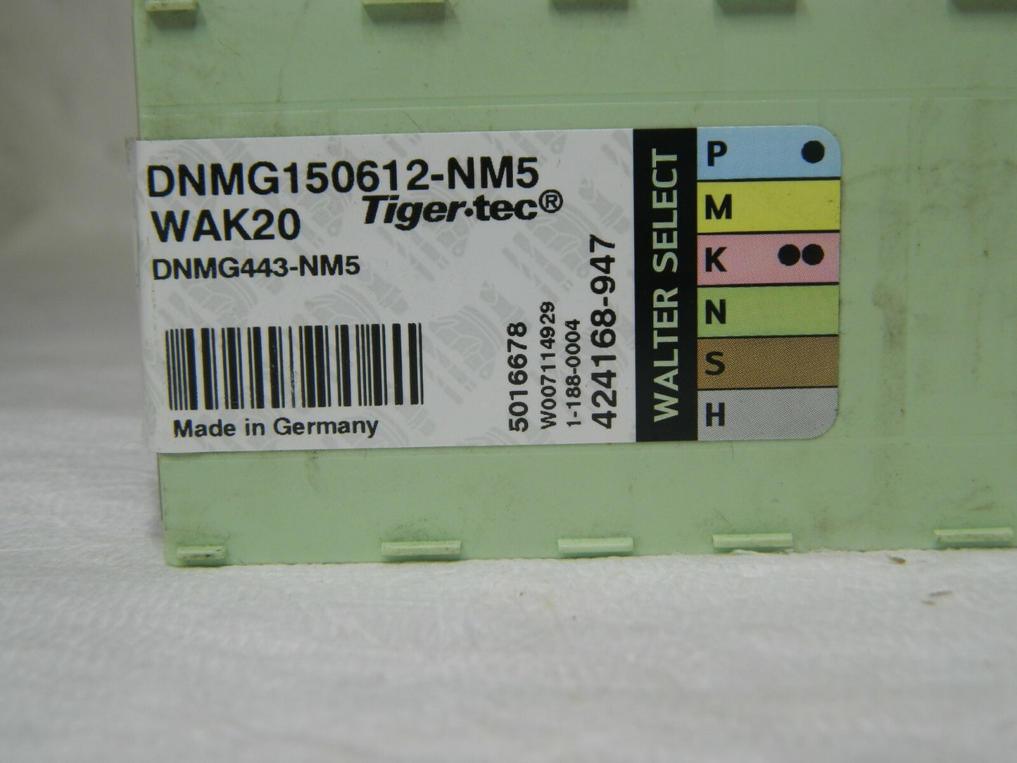 Walter DNMG443 NM5 Grade WAK20 Carbide Turning Insert Qty 10 5016678