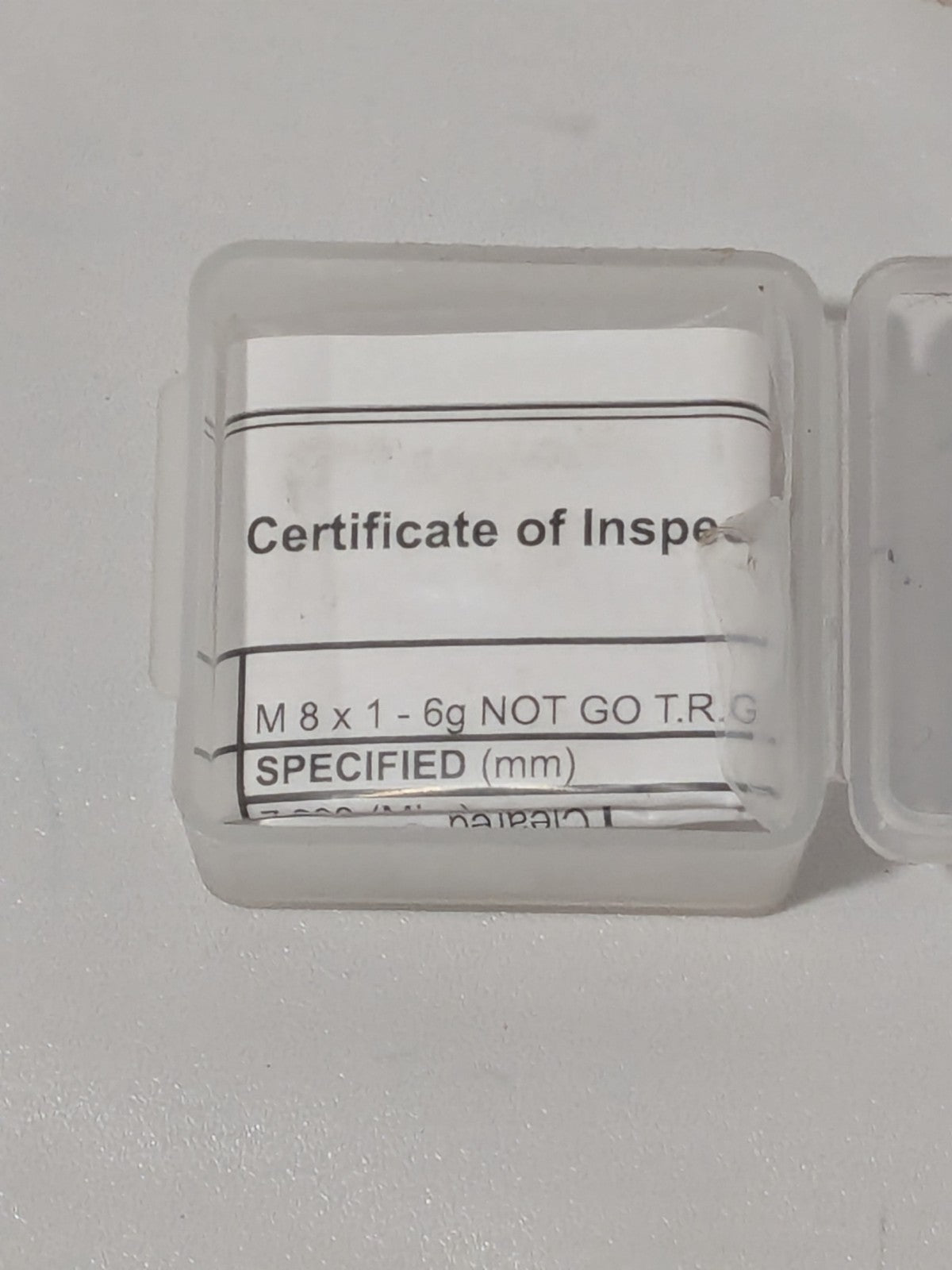 SPI Threaded Ring Gage: M8 x 1.00 Thread, Class 6G, No Go 34-480-4