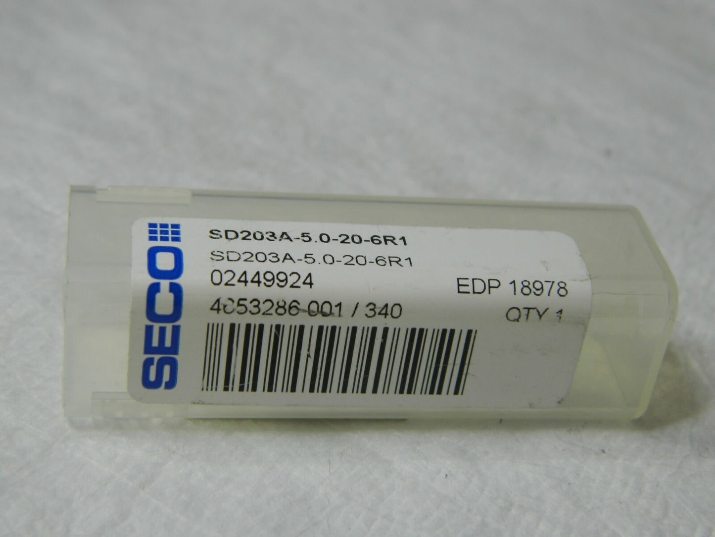 Seco Solid Carbide Screw Machine Drill Bit 5mm 140° Spiral Flute 18978