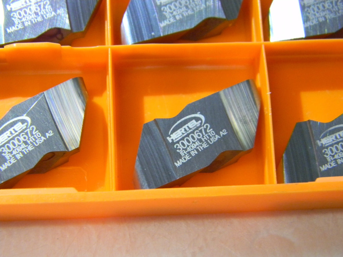 Hertel Carbide Double Grooving Inserts IR-4094L Grade HT10 Qty 10 3000672