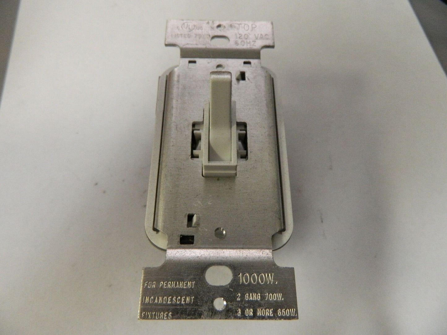 PASS & SEYMOUR - TOGGLE DIMMER 1000W/3-WAY WHITE QTY 3 T1003-W