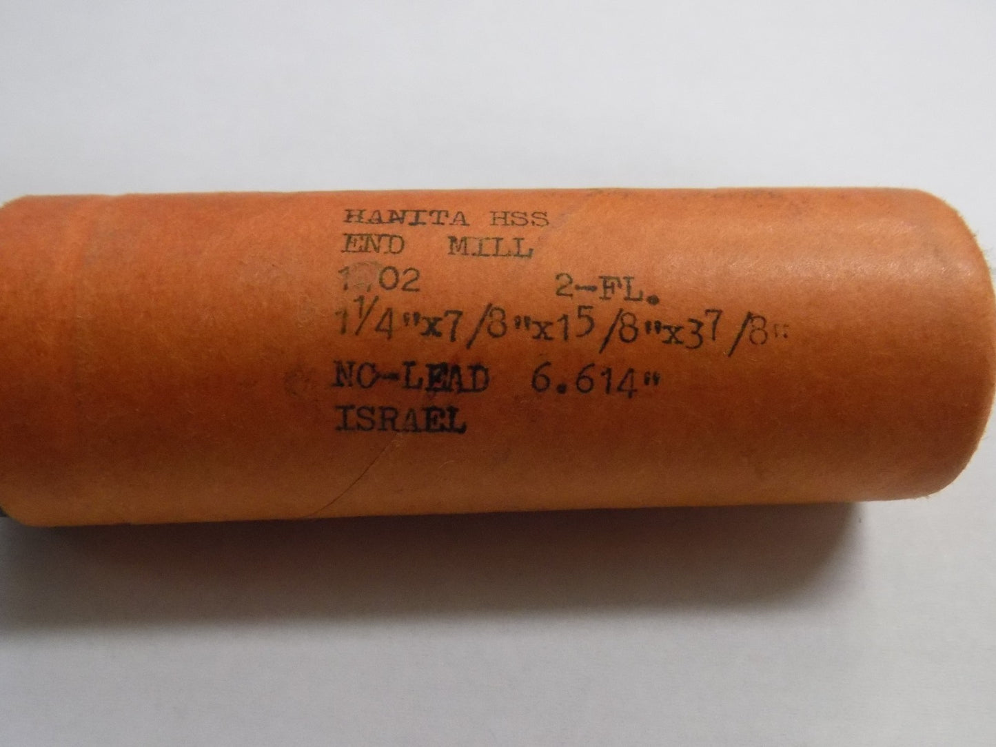 Hanita End Mill 1-1/4" x 7/8" x 1-5/8" x 3-7/8" HSS 2-Flutes #1102