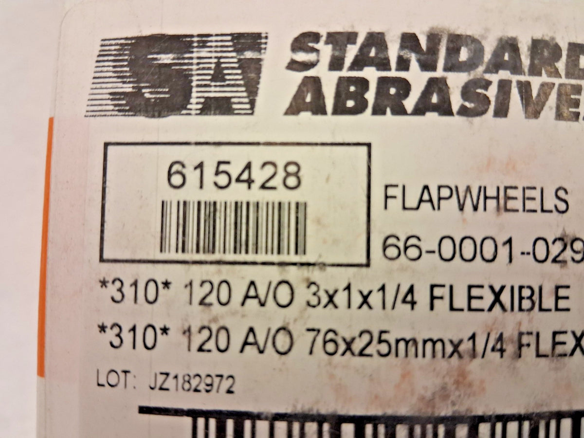 Standard Abrasives Flexible Flap Wheels QTY10 3"x1"x1/4" 7010299502