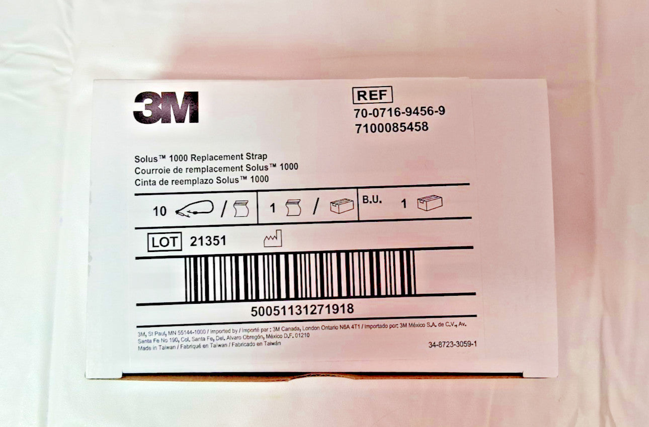 3M Elastic Eyeglass Straps Black Solus 1000 Series Safety QTY 10 7100085458
