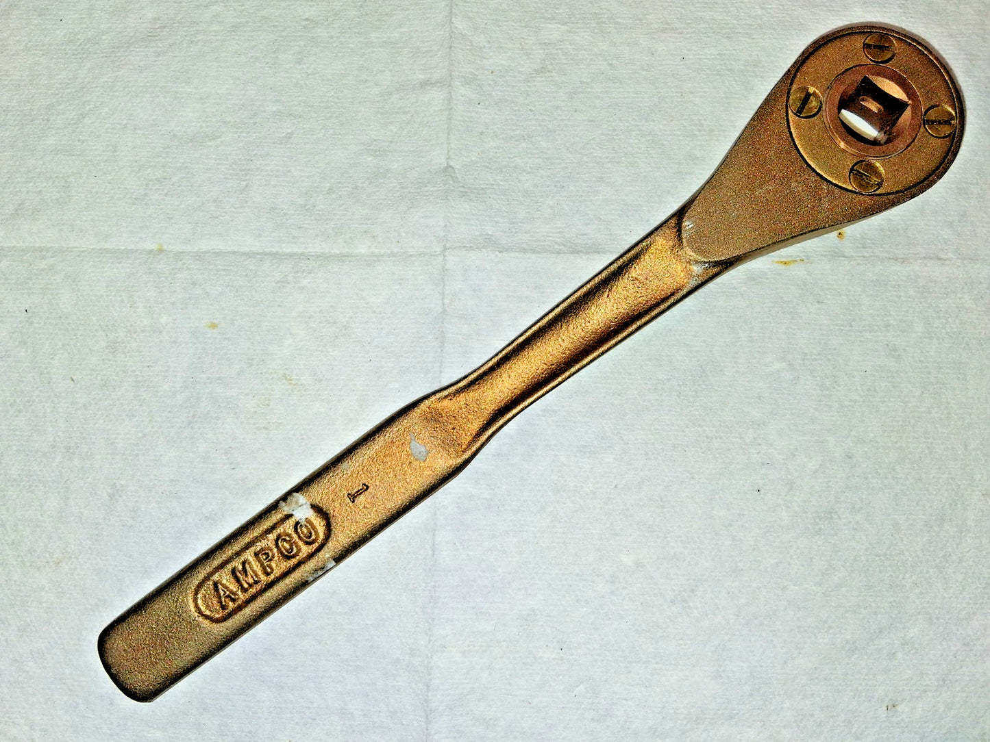 Ampco Ratchet 1/2" Drive Pear Head 10" OAL 12 Gear Teeth W-141-R