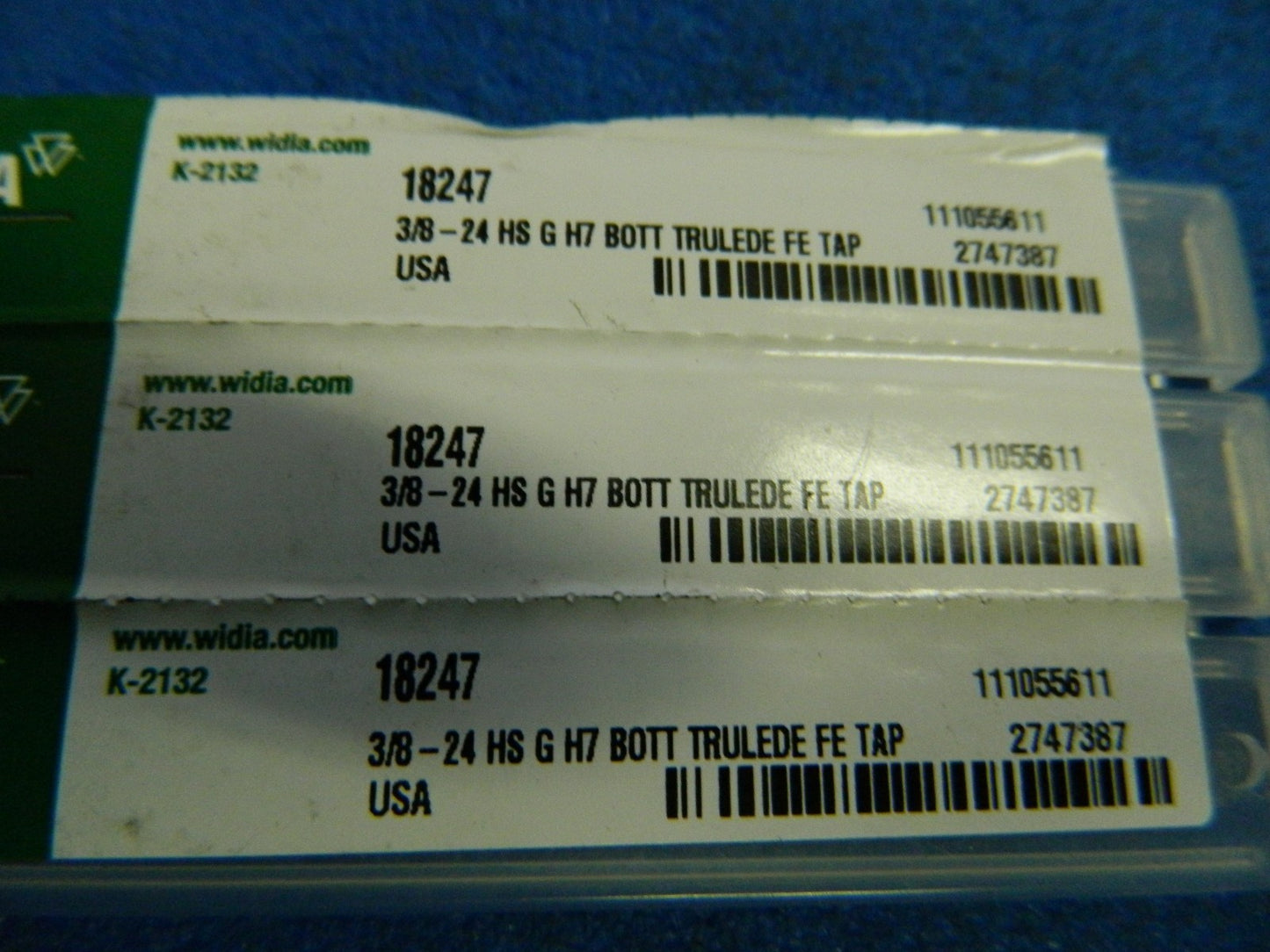 Greenfield Tap & Die 18247 - 5902 3/8-24NF H7 BOT GTD FE THRD FORM BRT TAP USA