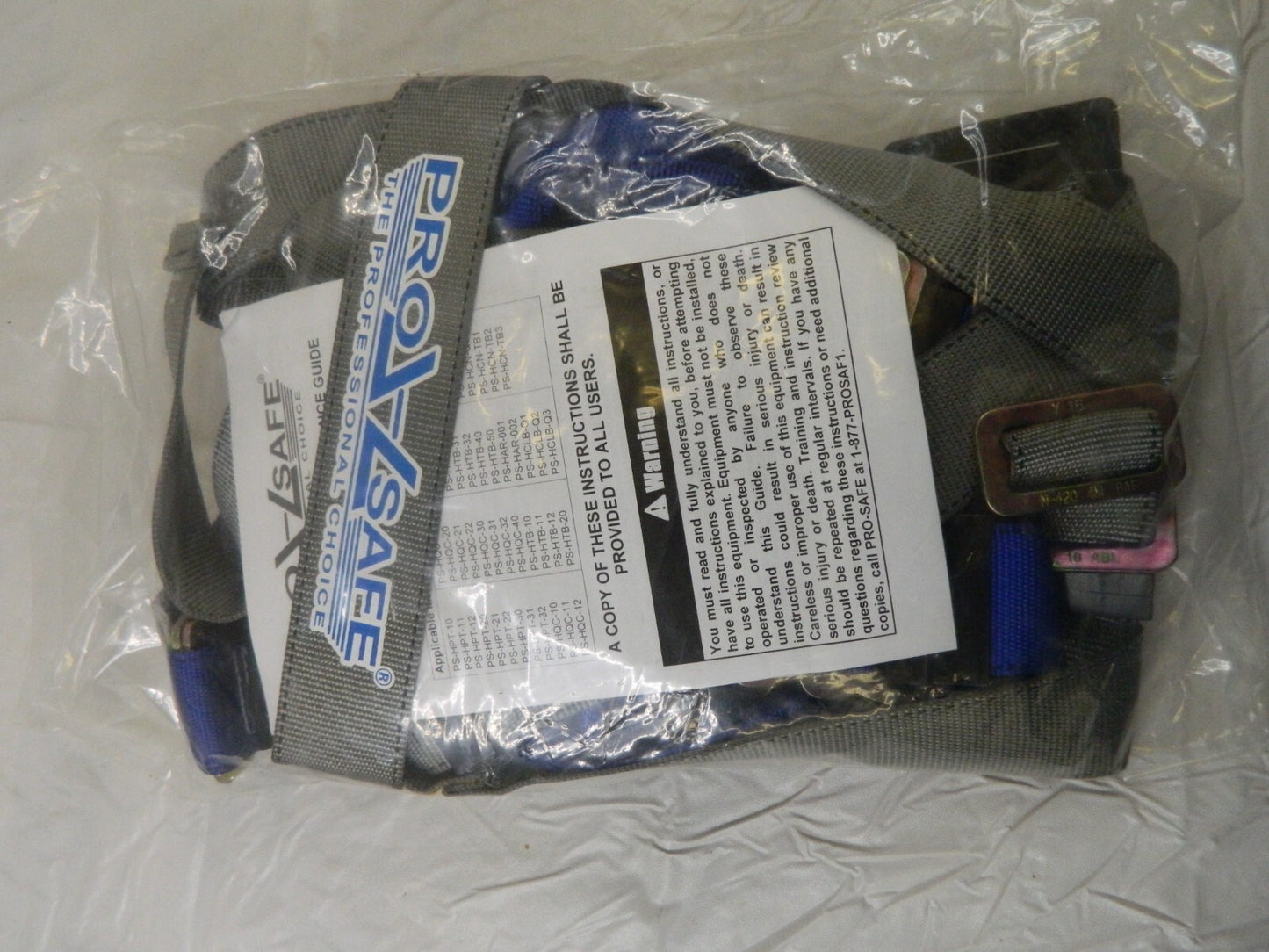 PRO-SAFE Fall Protection Harnesses: 350 Lb X-Large, Polyester PS-HPT-21