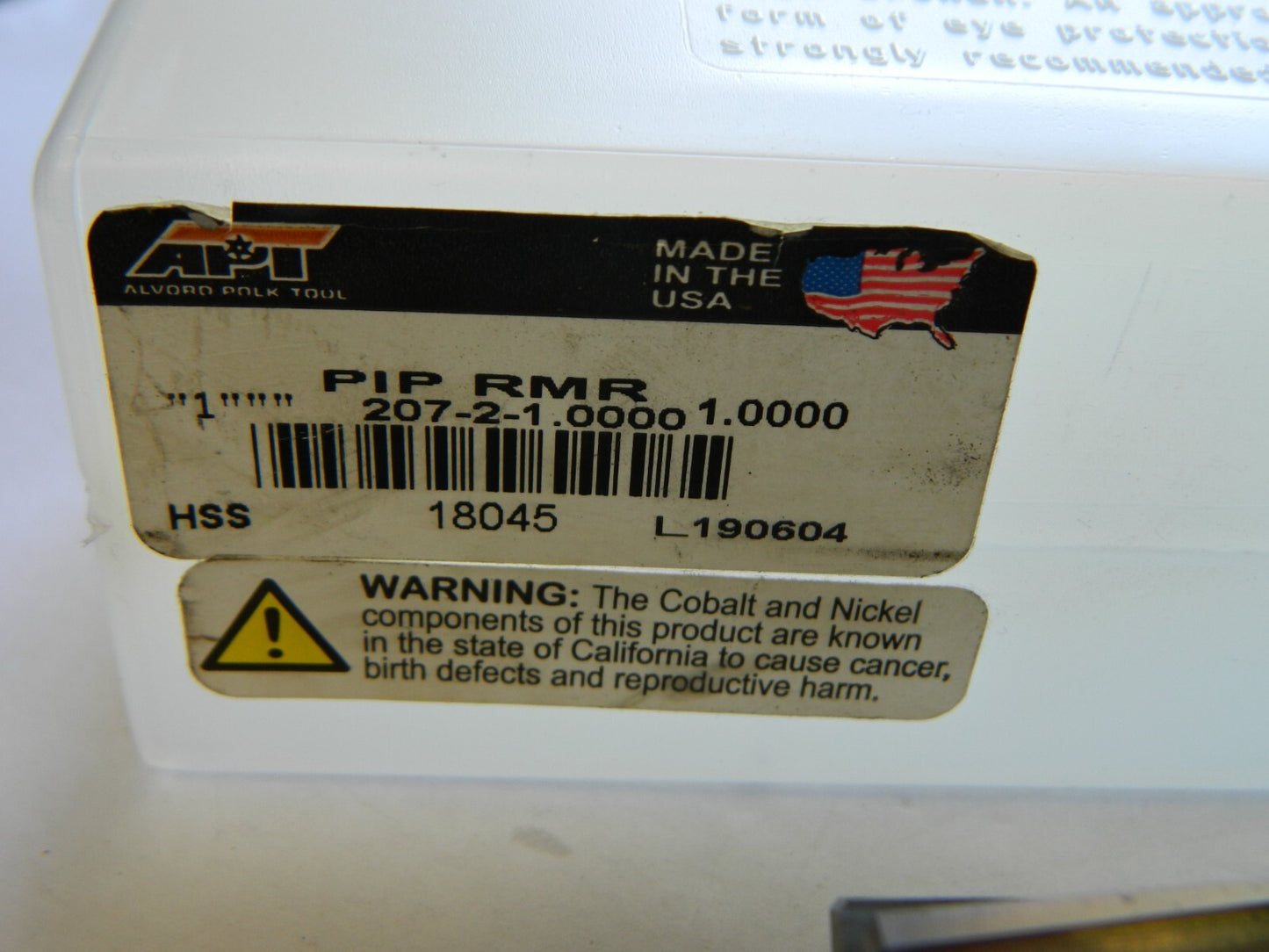 APT 1" Pipe, 1" Diam, 1.103" Small End Diam, 10 FL Tapper pip re