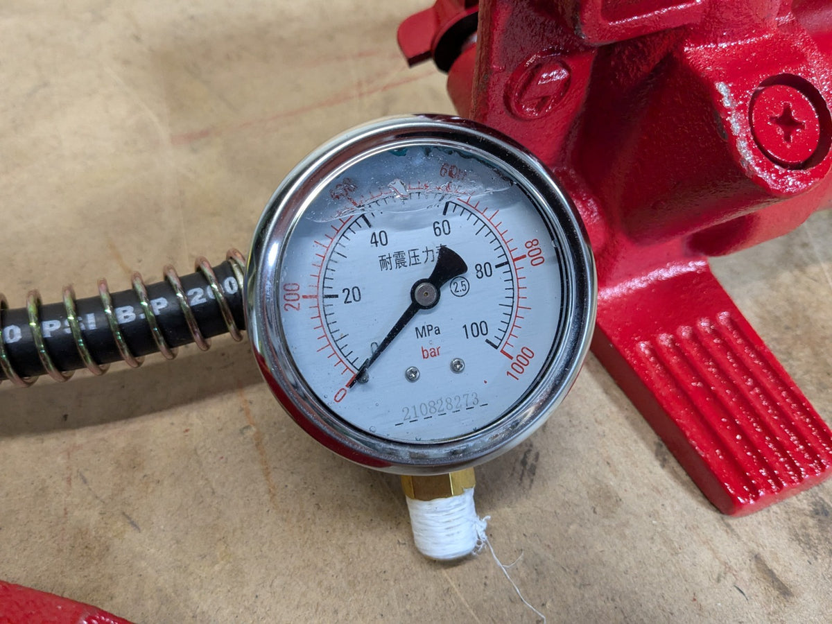 Pro Source Hydraulic Pump and Cylinder Kit 10 Ton Capacity 10,000 PSI Max.