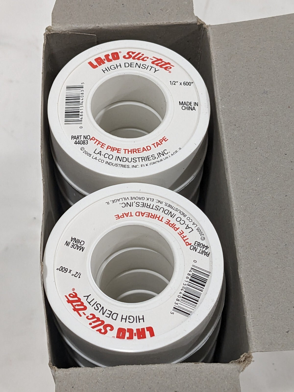 LA-CO 1/2" Wide x 600" Long General Purpose Pipe Repair Tape Qty 12 44
