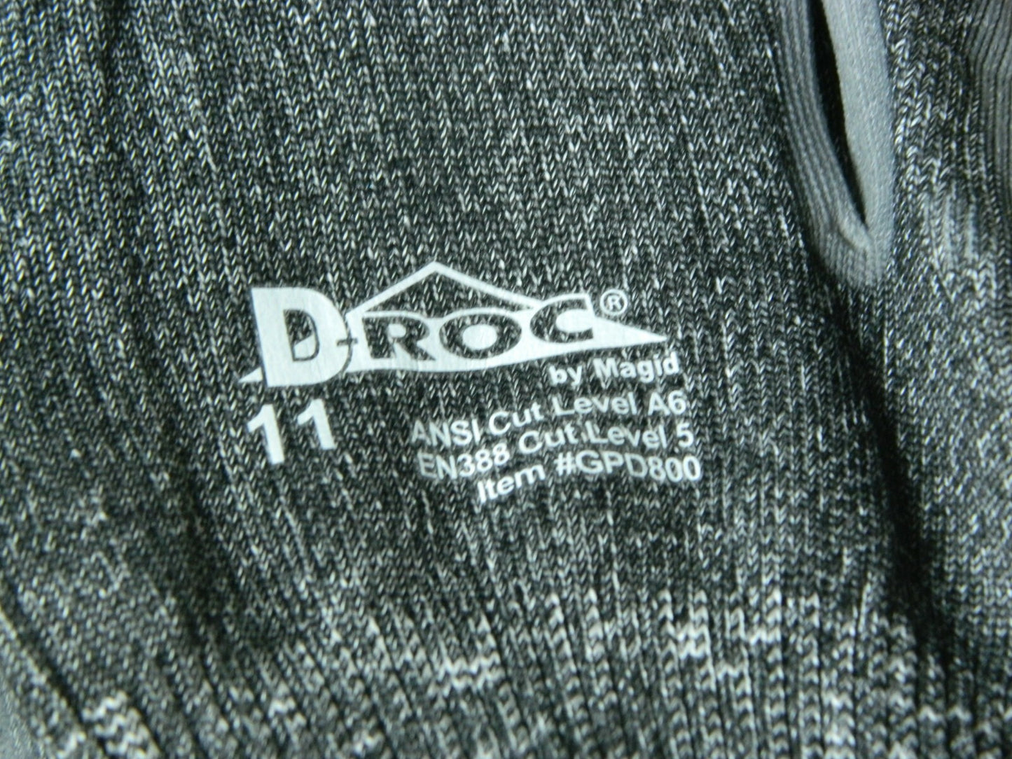 D-Roc Cut & Puncture Resistant Gloves SZ 11 13G GRAY 12 Pairs GPD800-11