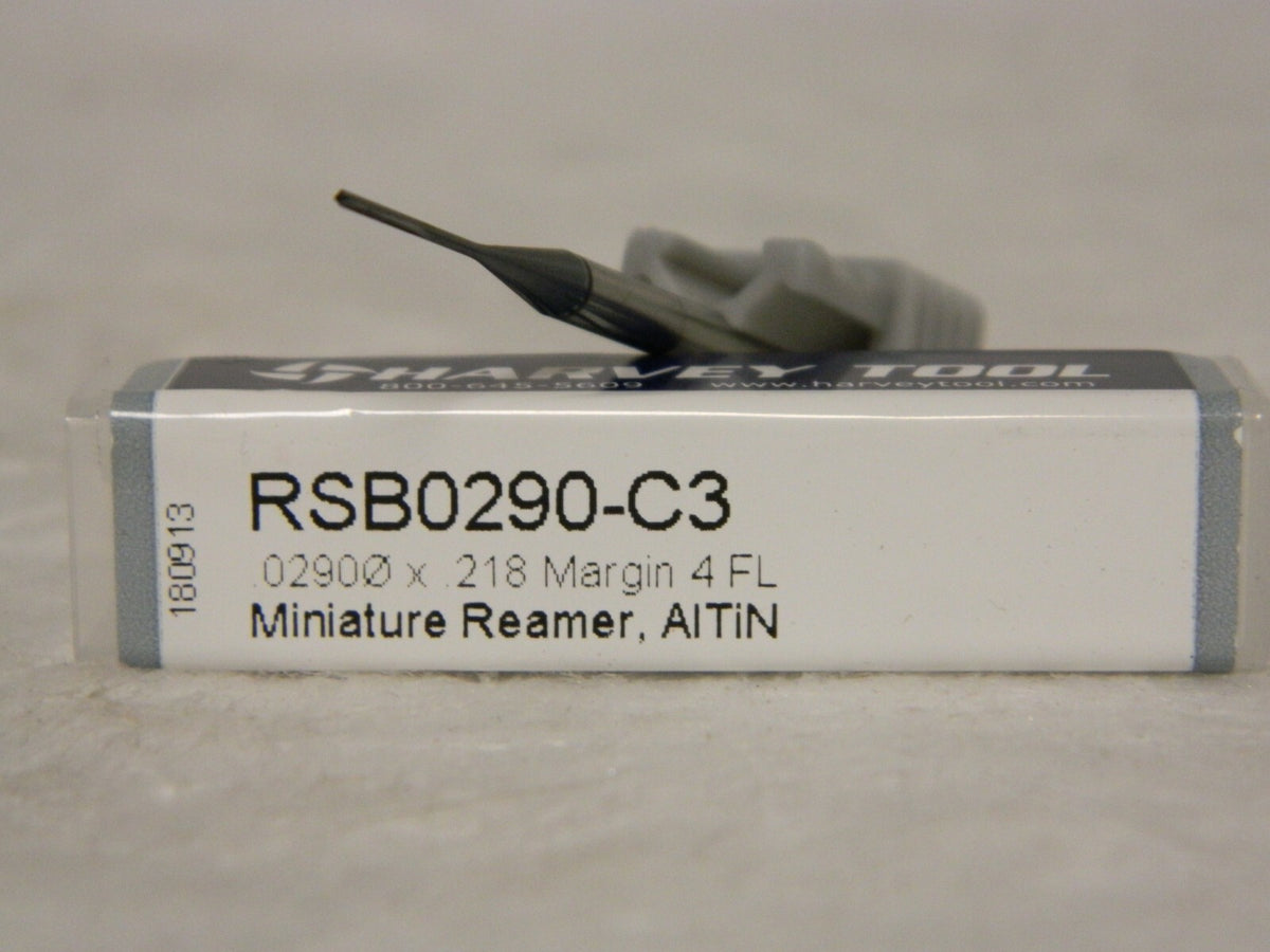 Harvey Tool Mini Reamer .0290 x .218 4 FL RSB0290-C3