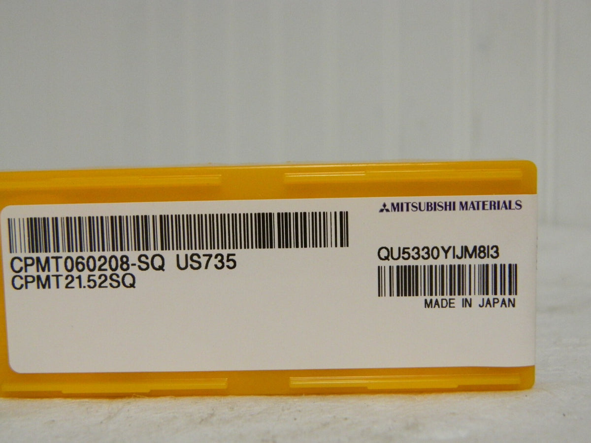 Mitsubishi Carbide Turning Insert CPMT21.52SQ US735 Qty 10 111138