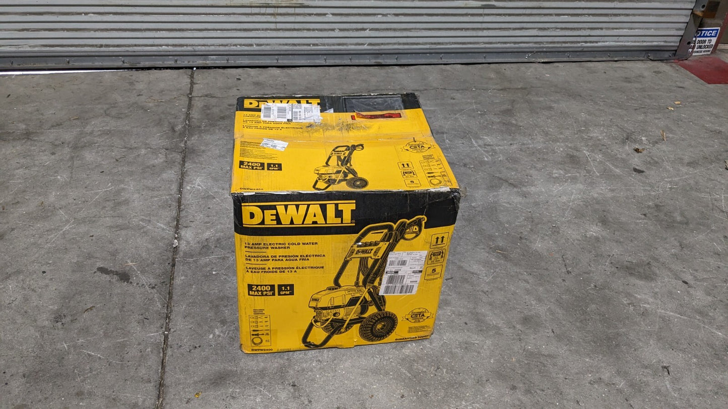 DEWALT Pressure Washer 1.1 GPM Electric 5 Quick-Connect Nozzles DWPW2400