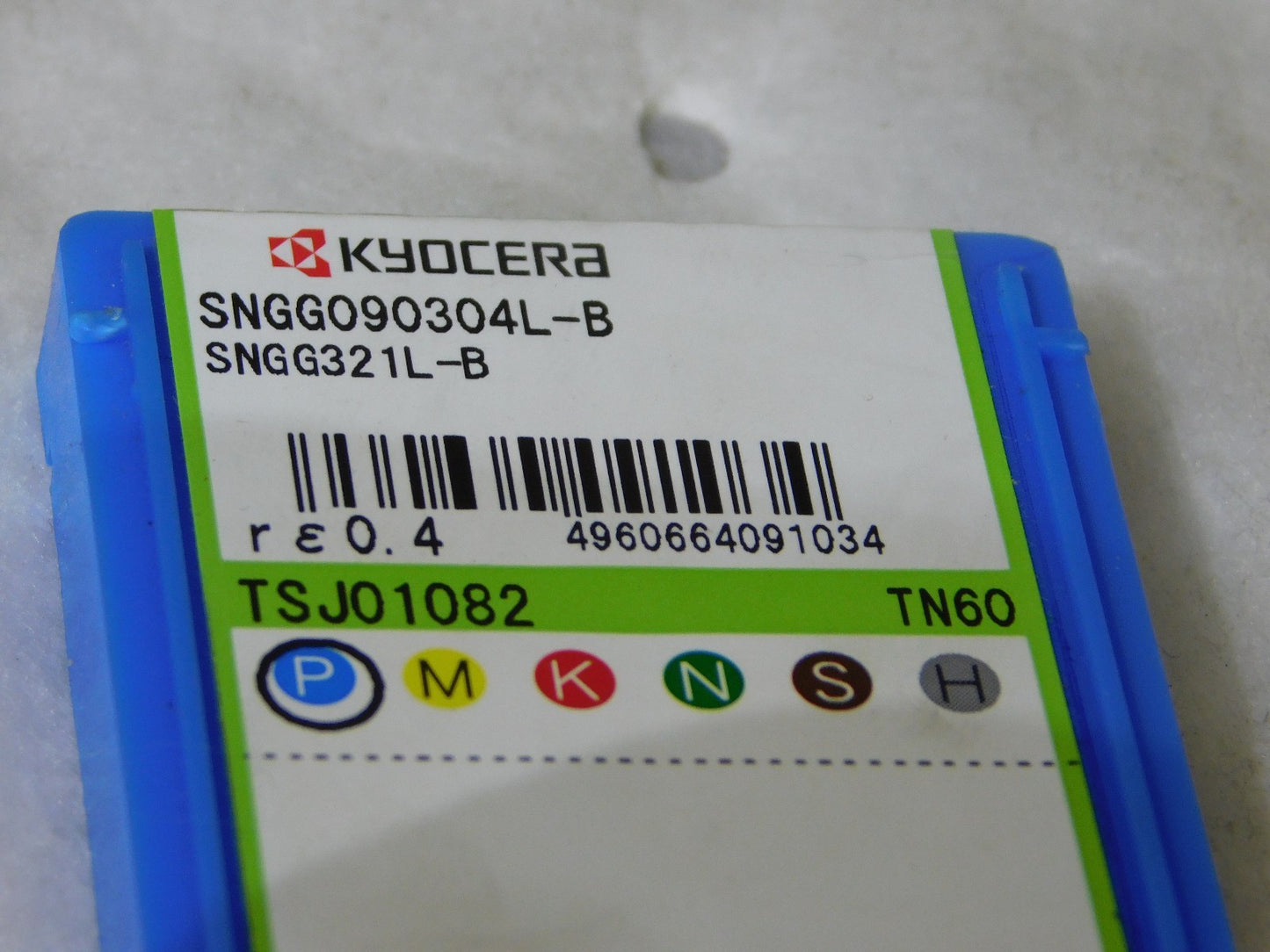 Kyocera Cermet Turning Inserts SNGG321L-B Grade-TN60 TiCN/NbC Qty 10