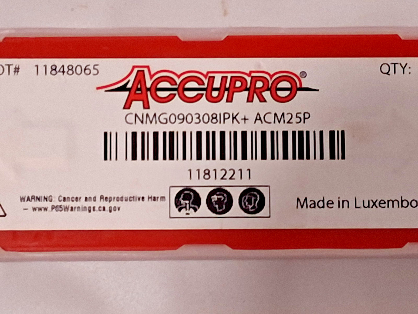 Accupro Carbide Turning Inserts QTY10 CNMG322IPK+ ACM25P 75264606