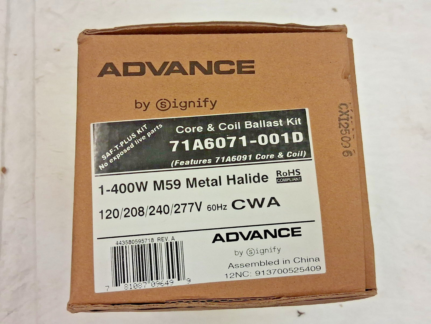 Philips Advance High Intensity Discharge Ballast 400 Watt 71A6071-001D