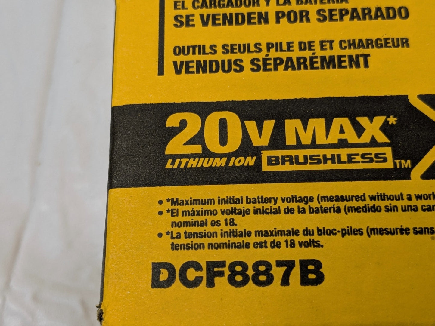 Dewalt 20V MAX XR Impact Driver Brushless 3-Speed TOOL ONLY DCF887B