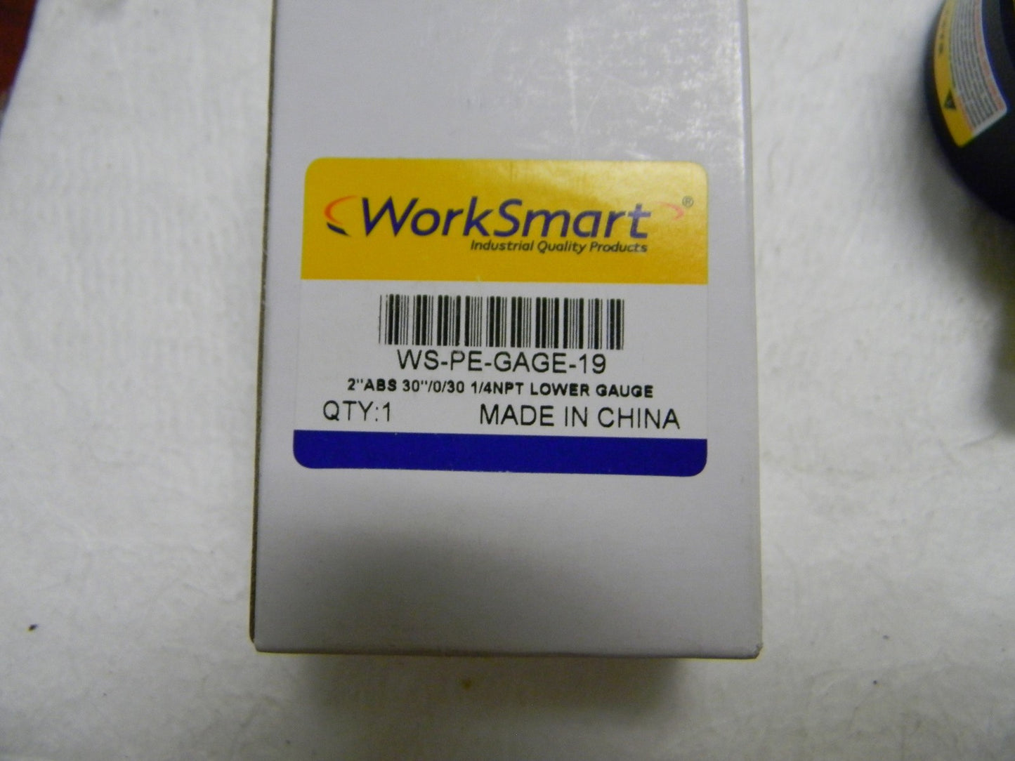 WorkSmart 2" Dial 1/4 Thread 30-0-30 Scale Range Press Gauge QTY 2 WS-PE-GAGE-19