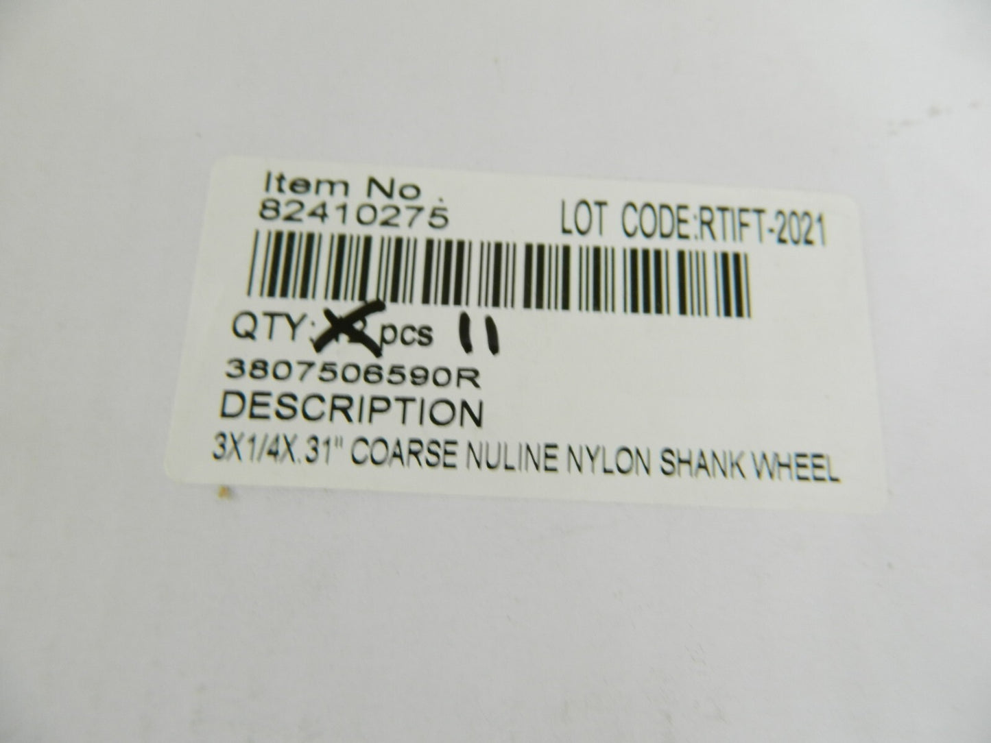 Wheel Brush: 3" Wheel Dia, Crimped Nylon, 4,500 RPM Qty 11 3807506590R