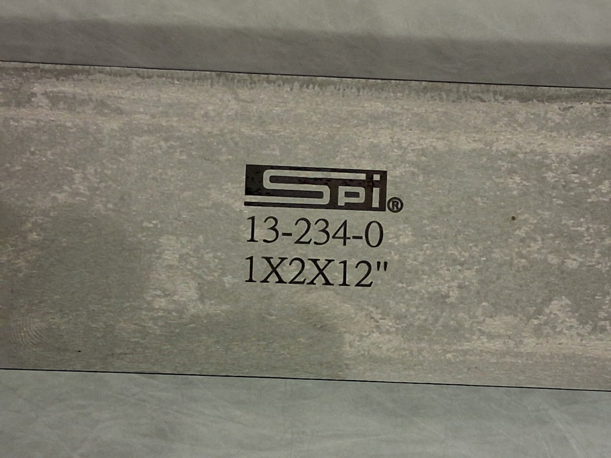 SPI Parallel Steel Bars 12" Long x 2" High x 1" Thick 13-234-0
