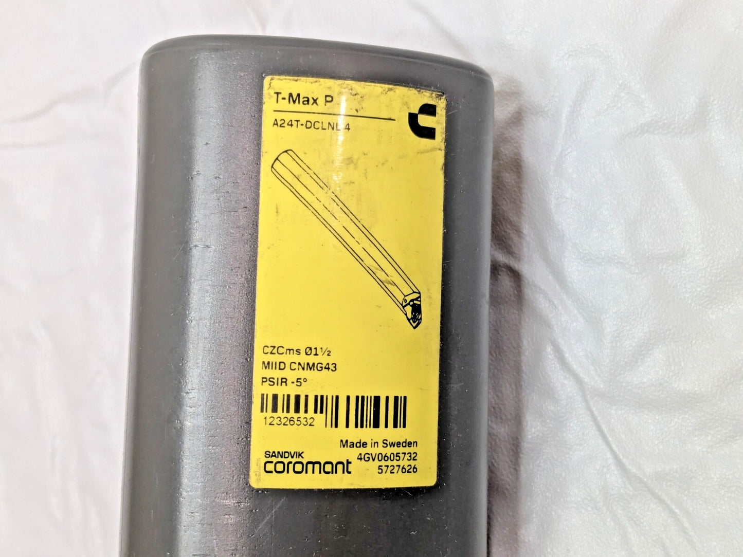 Sandvik Coromant T-Max P Boring Bar 1.7598" Min X 12"OAL A24T-DCLNL 4 5727626