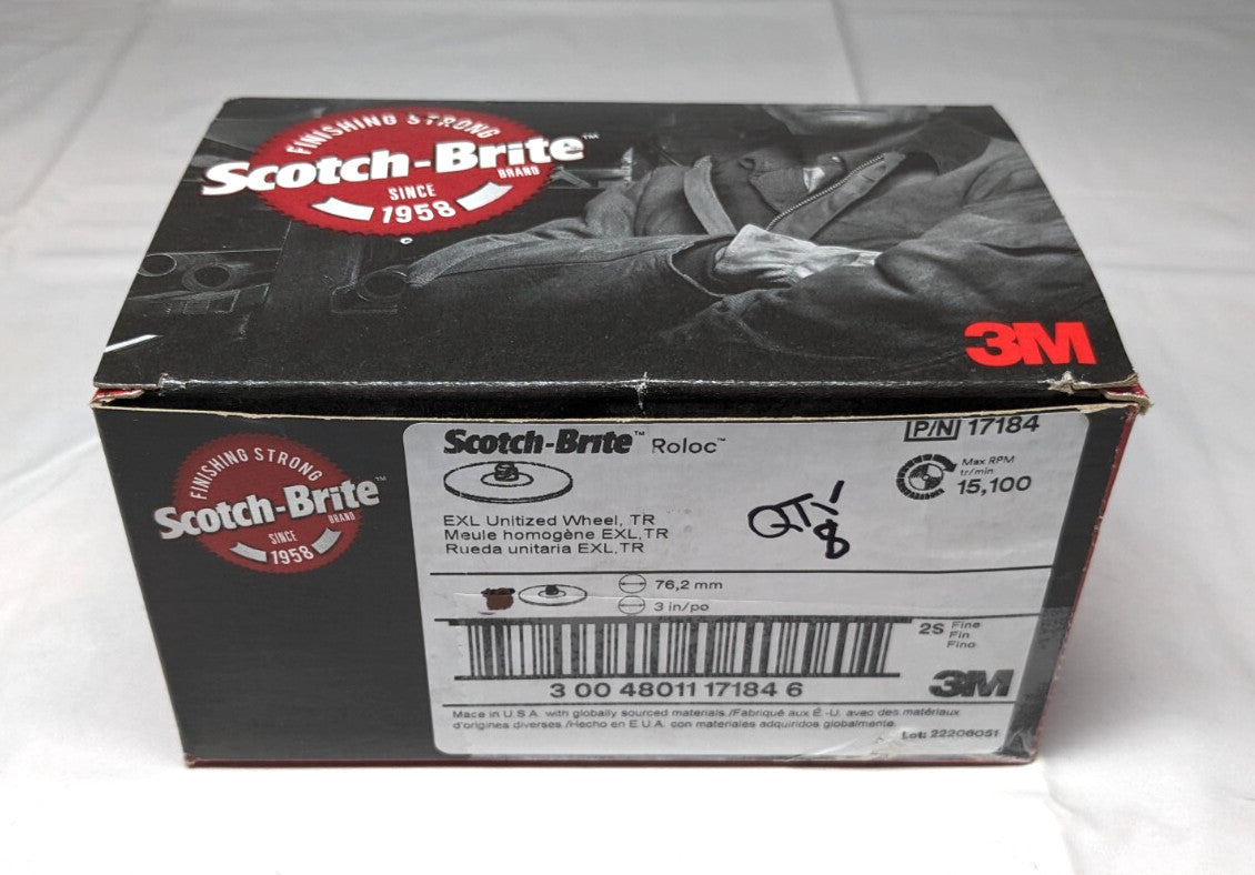 3M Deburring Wheel 3" Dia Fine Density 2 Silicon Carbide *QTY 8* 17184