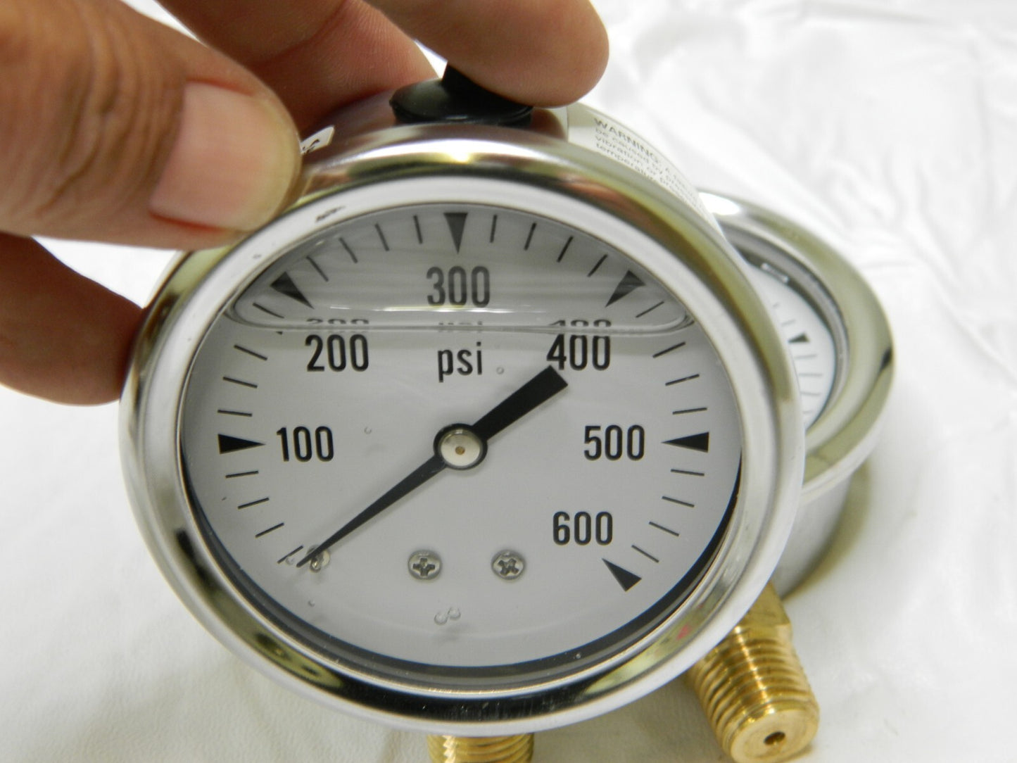 Pressure Gauge: 2-1/2" Dial, 1/4" Thread, NPT Qty 2 729209