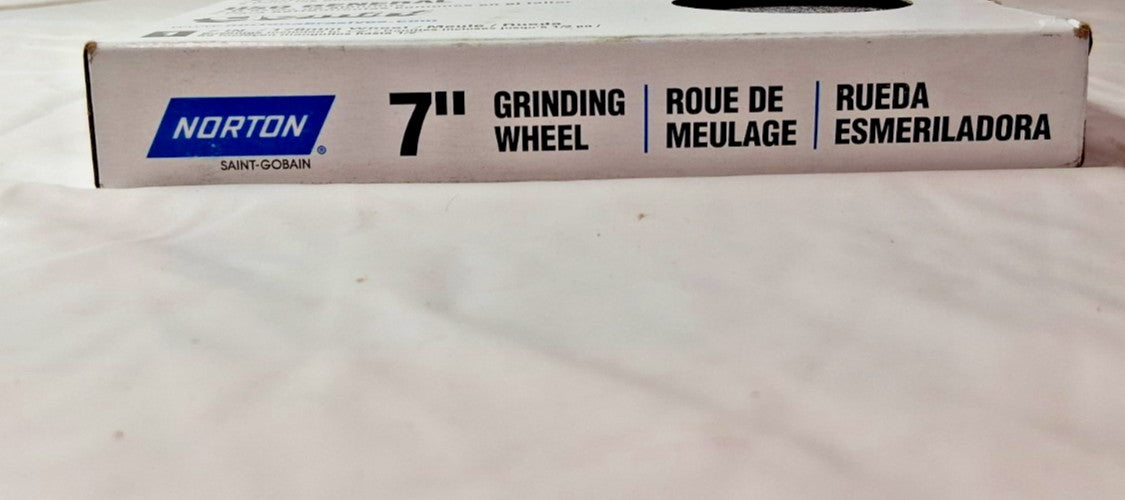 Norton Aluminum Oxide Bench Grinding Wheel 7x1x1 In 36 Grit Coarse 88275