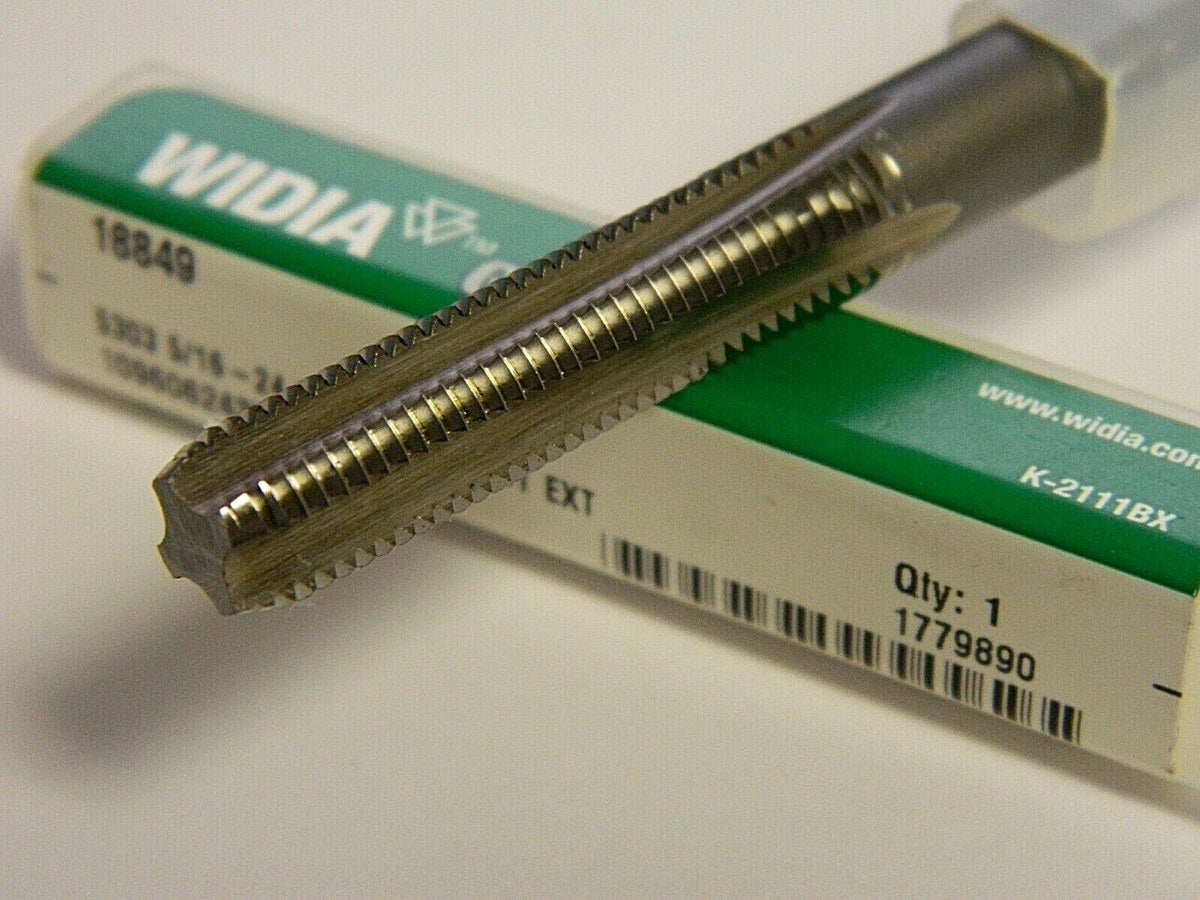 Widia 5/16-24 UNF 4 Flute H3 Bright Finish HSS Hand Extension Tap QTY 2 4131110