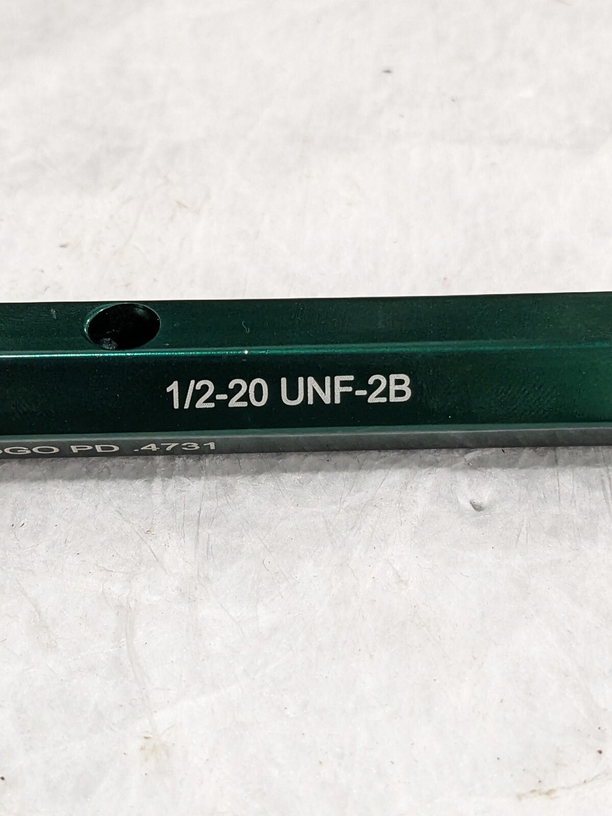 GF GAGE Set Plug Gage: 1/2-20 UNF, No Go Class 2B, 3" Handle W0500202BS