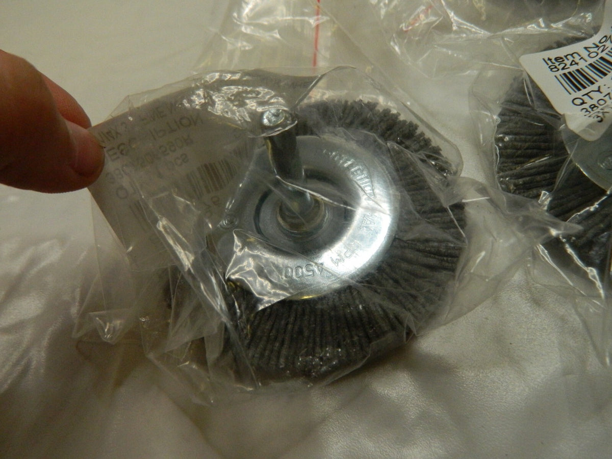 Wheel Brush lot of 6: 3" Wheel Dia, Crimped 3807506590R