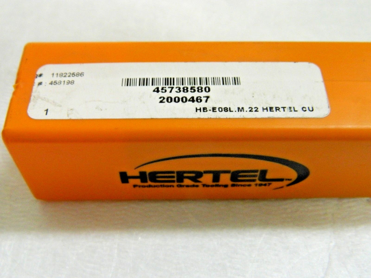 Hertel Indexable Cutoff Toolholder 1/2" x 1/2" x 6" HB-E08L.M.22 2000467