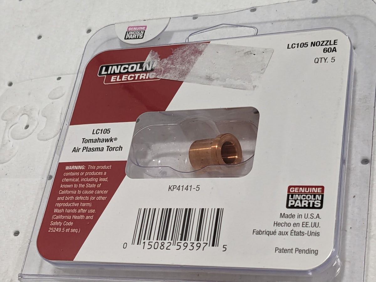 LINCOLN ELECTRIC 3pk of Plasma Cutter Cutting Tips Use With: LC105 Plasma Torch