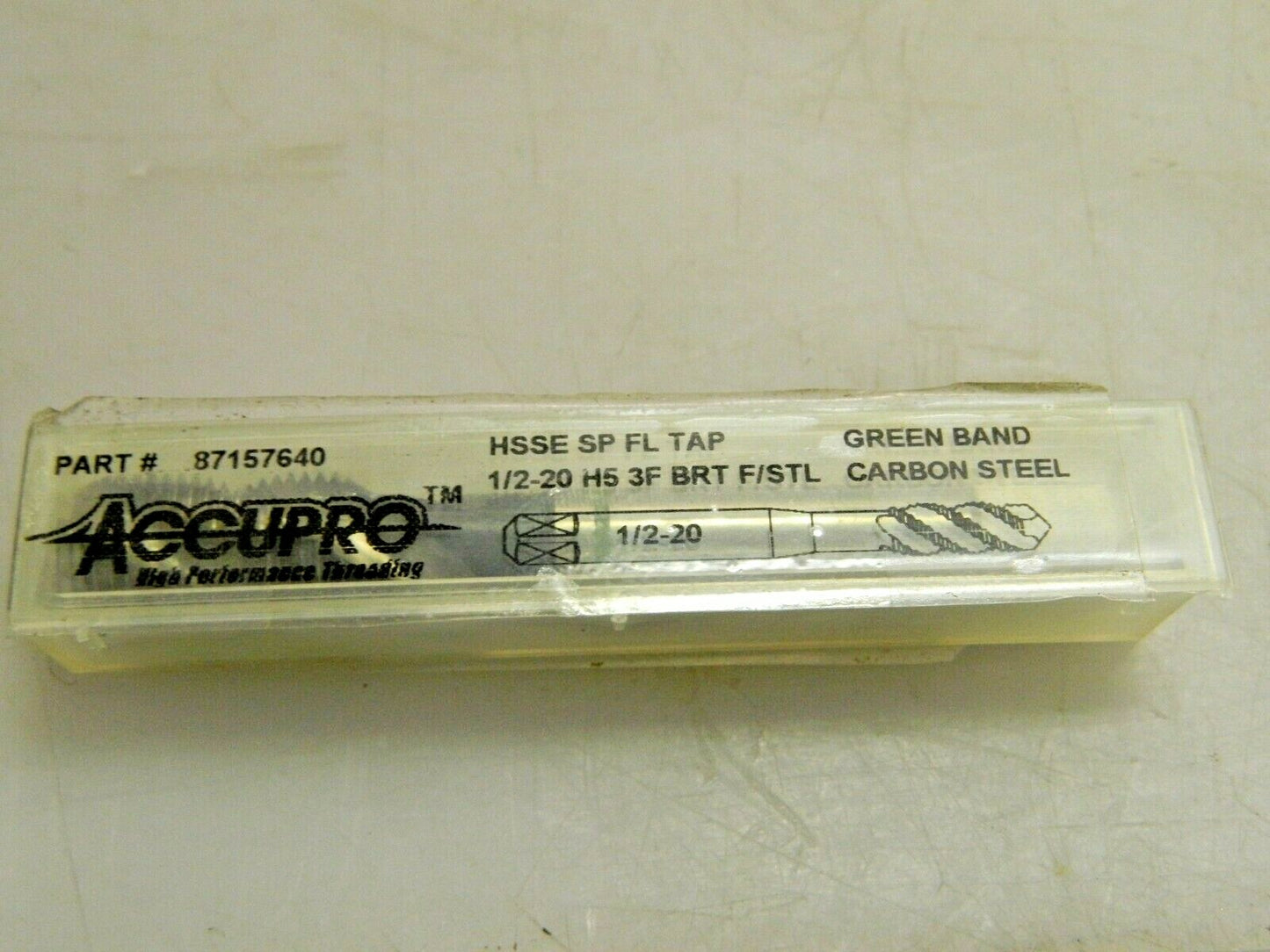 Accupro Spiral Flute Tap HSSE 1/2-20 H5 3FL 87157640