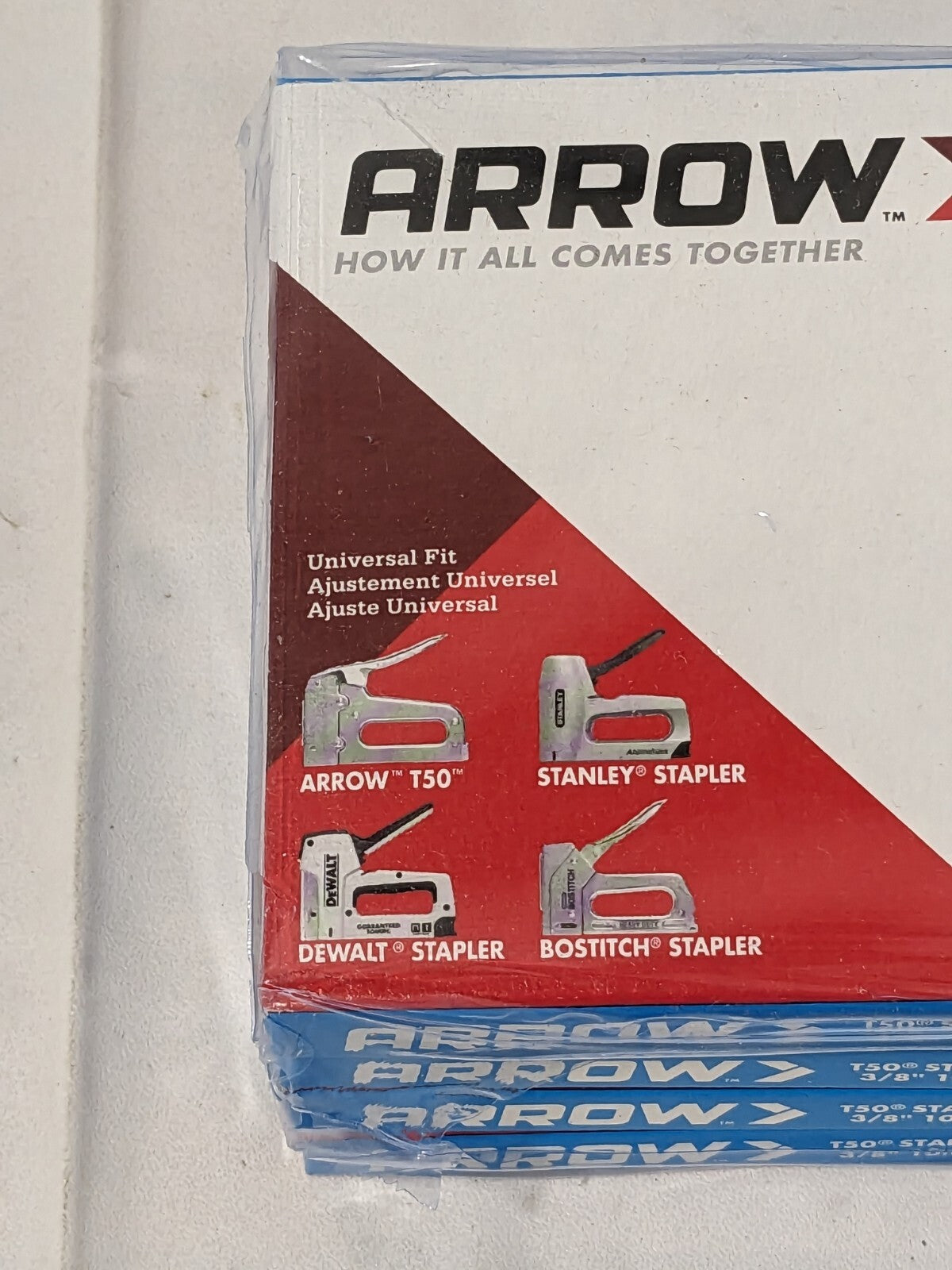ARROW High Carbon Steel Heavy-Duty Staple: 3/8" Leg Length 4 Packs #506
