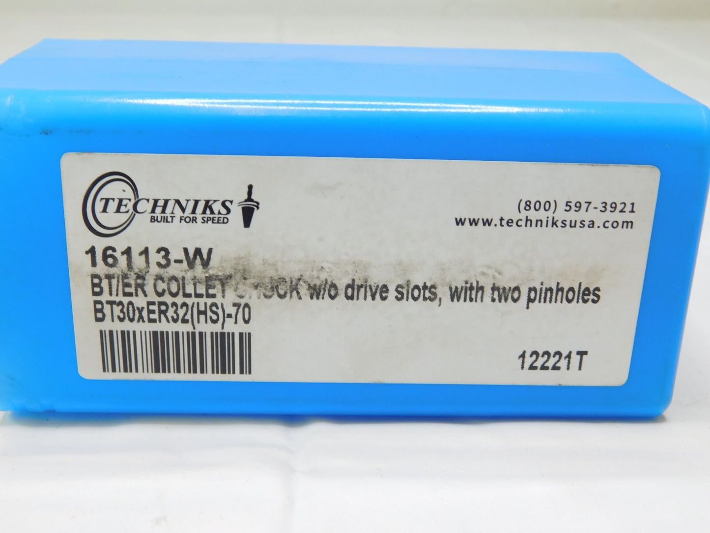Techniks BT/ER Collet Chuck Through Coolant 70 mm Projection 16113-W