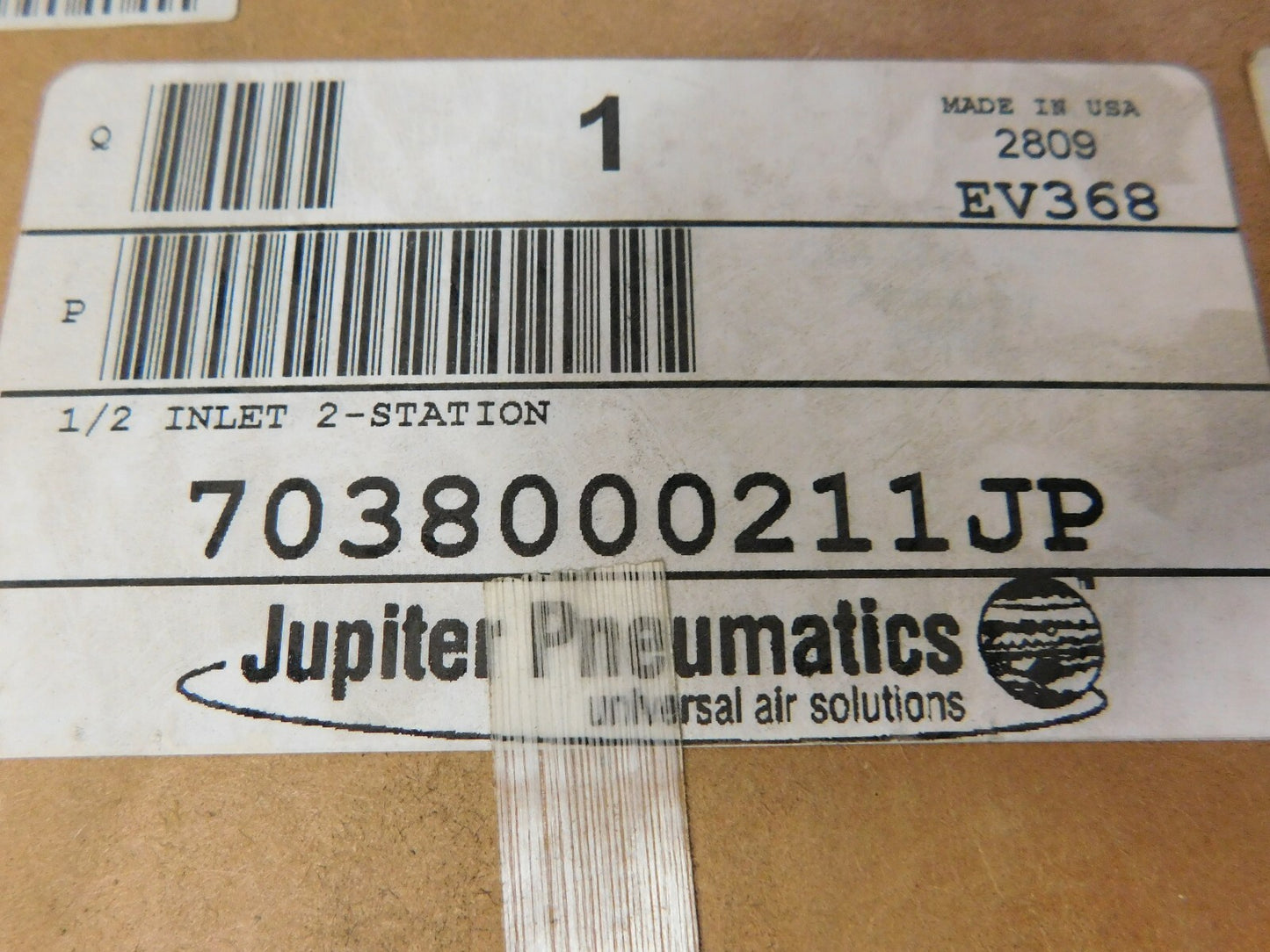 Jupiter Pneumatic 2 Port 3/8" Inlet 1/2" Outlet Manifold 84470954