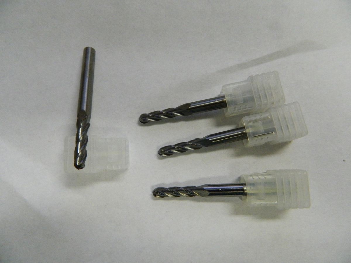 Metal Removal Single End Mill 5/32" x 916" x 2" 4FL Carbide QTY 4
