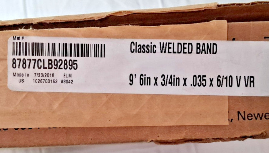 Lenox Welded Bandsaw Blade 9Ft 6" Long x 3/4" Wide x 6 to 10 TPI 87877