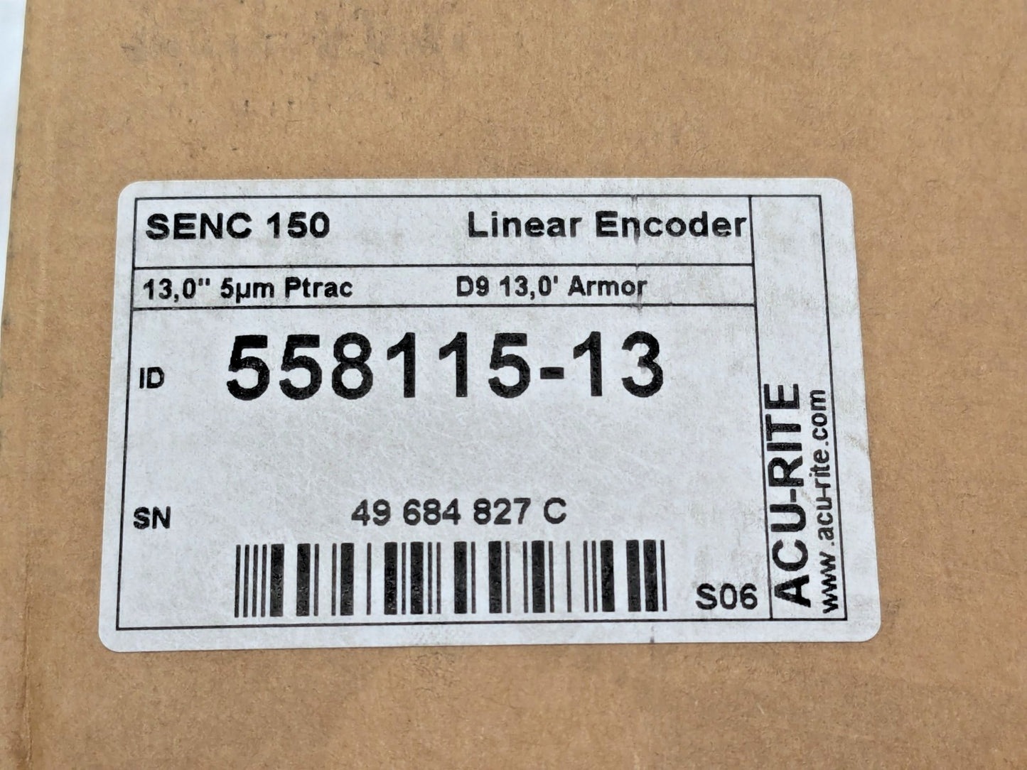 Acu-Rite DRO Linear Scale 13" Max Measuring 0.000200" Resolution 558115-13
