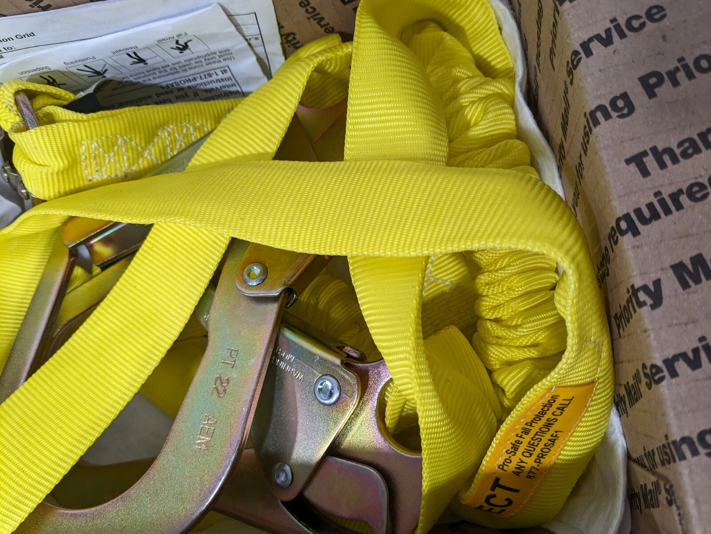 PRO-SAFE 6 ft. 350 Lb Cap., 2 Leg Locking Snap Hook Harness PS-SA-LN17