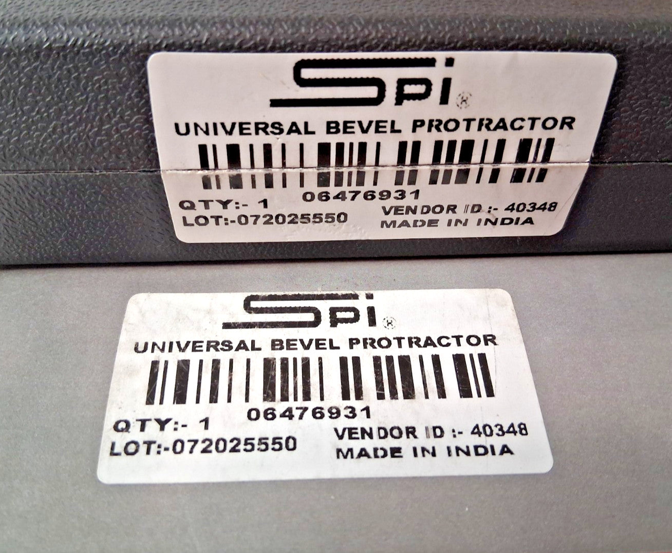 SPI Bevel Protractor 6" & 12" Blade 360° Max Measurement 06476931
