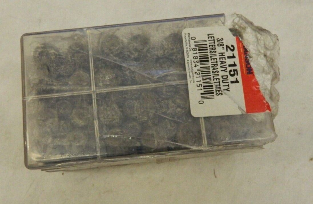 C.H. HANSON 27 Piece, 3/8 Character Steel Stamp Set 21151