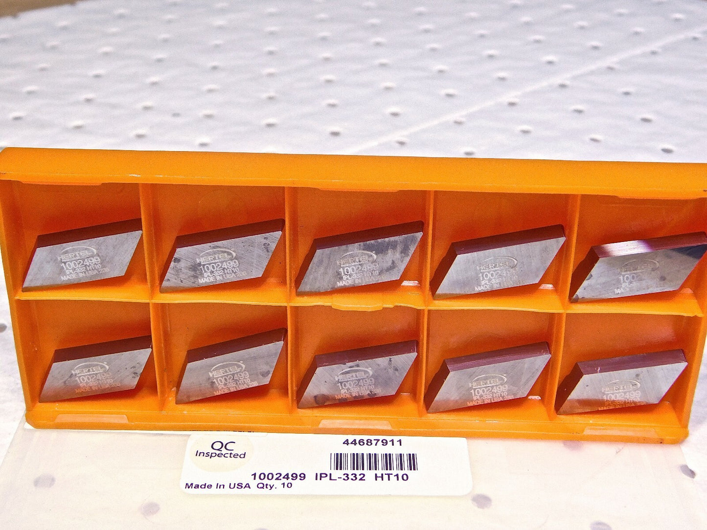Hertel Carbide Profiling Inserts IPL332 Grade-HT10 Qty-10 1002499
