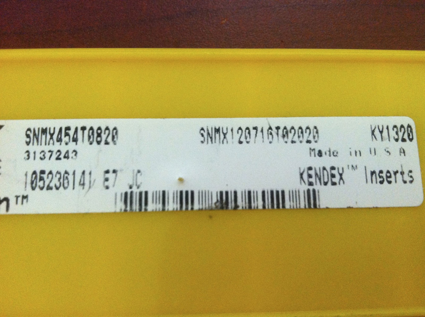 Kennametal Kendex Turning Inserts SNMX120716T02020 KY1320 Qty. 10 3137243