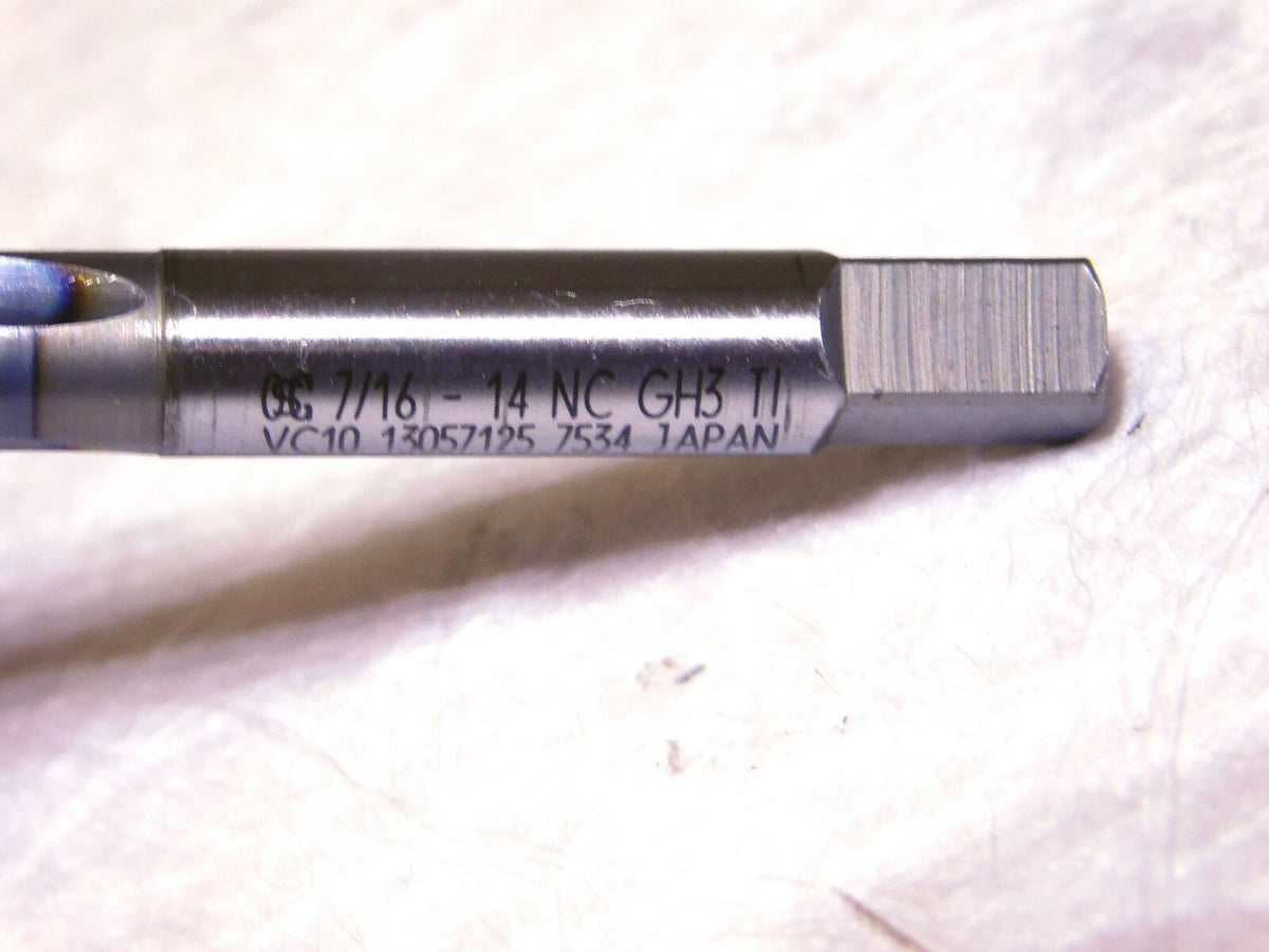 OSG Spiral Flute Semi-Bottom Tap 7/16-14 UNC 3Fl 3-5/32 OAL 1305712508